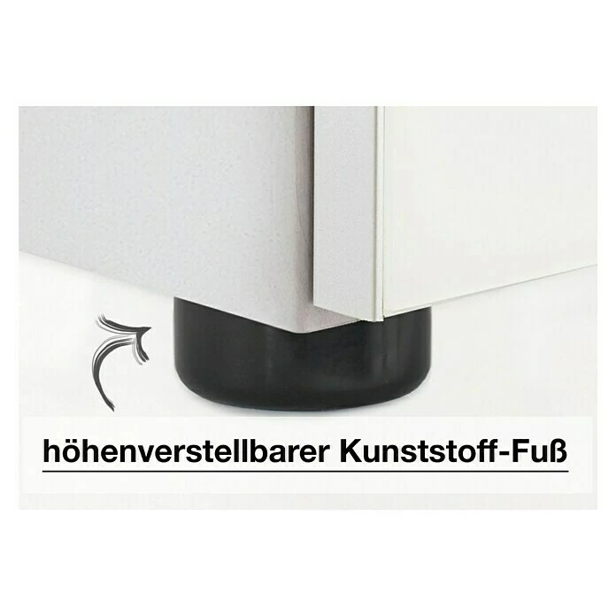 BAUHAUS Express Möbel Kommode Carina L X B X H: 42 X 100 X 100 Cm, Schwarz, Anzahl Schubladen: 6 Stk. 4 BAUHAUS Express Möbel Kommode Carina L X B X H: 42 X 100 X 100 Cm, Schwarz, Anzahl Schubladen: 6 Stk. – Bild 4