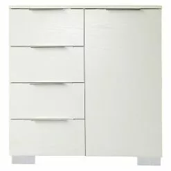 BAUHAUS Phönix Kommode Pace L X B X H: 45 X 90 X 98 Cm, Weiß, Anzahl Schubladen: 4 Stk.