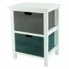 BAUHAUS Kommode L X B X H: 25 X 34 X 44 Cm, Weiß/Bunt, Anzahl Schubladen: 2 Stk.