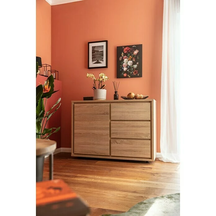 BAUHAUS Phönix Kommode Vancouver L X B X H: 45 X 116 X 84 Cm, Eiche, Anzahl Schubladen: 3 Stk. 3 BAUHAUS Phönix Kommode Vancouver L X B X H: 45 X 116 X 84 Cm, Eiche, Anzahl Schubladen: 3 Stk. – Bild 3
