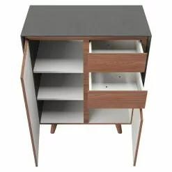 BAUHAUS Phönix Playboy Kommode Victoria L X B X H: 42 X 90 X 116,8 Cm, Nussbaum, Anzahl Türen: 2 Stk. -BAUHAUS 12 2555