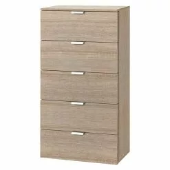 BAUHAUS Express Möbel Highboard Solutions L X B X H: 42 X 50 X 100 Cm, Sonoma Eiche, Anzahl Schubladen: 5 Stk.