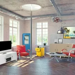 BAUHAUS Phönix Miami Kommode L X B X H: 43 X 97,6 X 88,8 Cm, Hellgrau, 2 Verchromte Griffe -BAUHAUS 12 2582