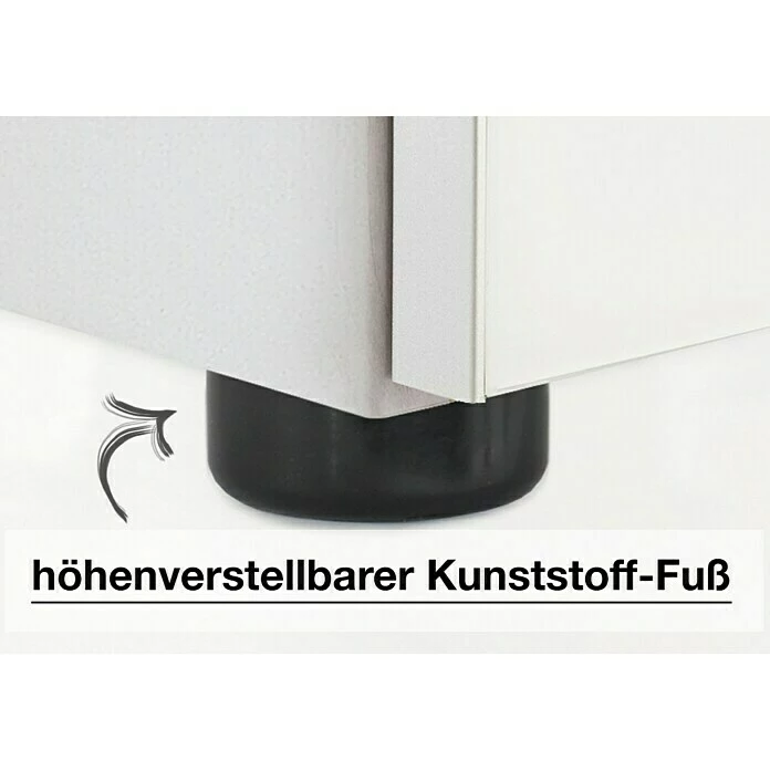 BAUHAUS Express Möbel Kommode Carina L X B X H: 42 X 100 X 100 Cm, Weiß, Anzahl Schubladen: 6 Stk. 4 BAUHAUS Express Möbel Kommode Carina L X B X H: 42 X 100 X 100 Cm, Weiß, Anzahl Schubladen: 6 Stk. – Bild 4