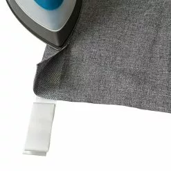 BAUHAUS Elbersdrucke Ösenschal Lino Anthrazit, 140 X 255 Cm, 100 % Polyester -BAUHAUS 12 27