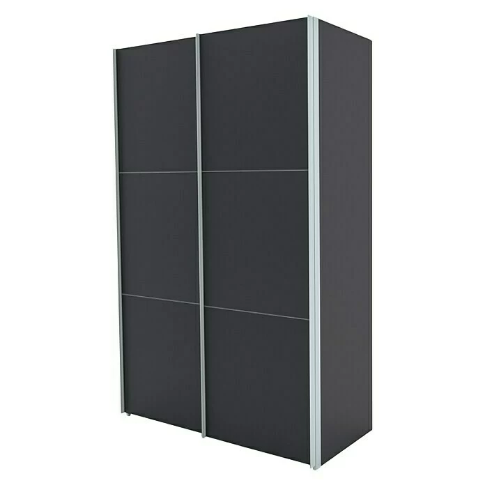 BAUHAUS Express Möbel Schwebetürenschrank Stars B X T X H: 150 X 68 X 236 Cm, Farbe Griff: Aluminiumfarben, Farbe Front: Graphit, Farbe Korpus: Graphit 1 BAUHAUS Express Möbel Schwebetürenschrank Stars B X T X H: 150 X 68 X 236 Cm, Farbe Griff: Aluminiumfarben, Farbe Front: Graphit, Farbe Korpus: Graphit
