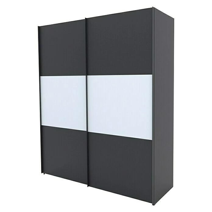 BAUHAUS Express Möbel Schwebetürenschrank Stars B X T X H: 200 X 68 X 236 Cm, Farbe Griff: Graphitfarben, Farbe Front: Graphit/Weiß, Farbe Korpus: Graphit 1 BAUHAUS Express Möbel Schwebetürenschrank Stars B X T X H: 200 X 68 X 236 Cm, Farbe Griff: Graphitfarben, Farbe Front: Graphit/Weiß, Farbe Korpus: Graphit