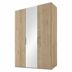 BAUHAUS Express Möbel Drehtürschrank Swift B X T X H: 150 X 58 X 216 Cm, Mit Spiegel, Mit Zubehör, Farbe Front: Eiche Jackson, Farbe Korpus: Eiche Jackson