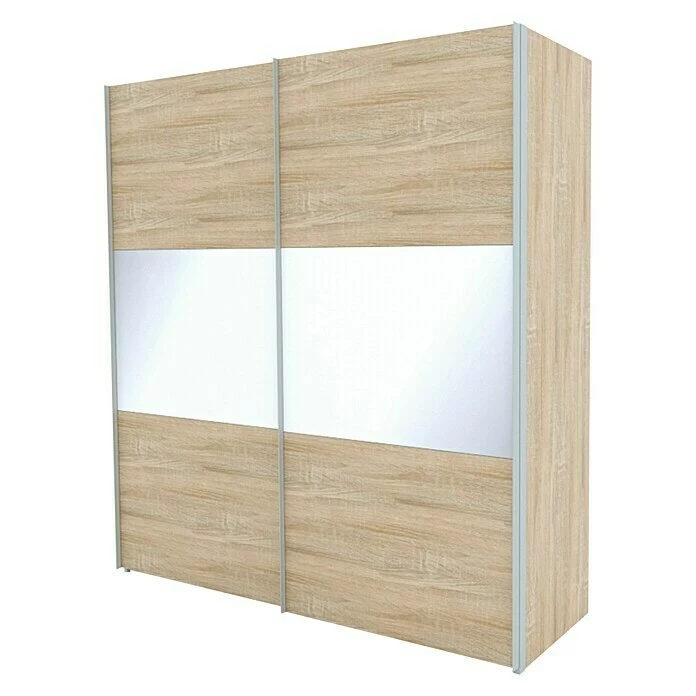 BAUHAUS Express Möbel Schwebetürenschrank Stars B X T X H: 200 X 68 X 216 Cm, Farbe Griff: Aluminiumfarben, Farbe Front: Eiche Sonoma/Weißglas, Farbe Korpus: Eiche Sonoma 1 BAUHAUS Express Möbel Schwebetürenschrank Stars B X T X H: 200 X 68 X 216 Cm, Farbe Griff: Aluminiumfarben, Farbe Front: Eiche Sonoma/Weißglas, Farbe Korpus: Eiche Sonoma