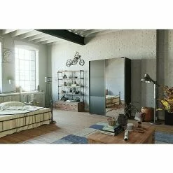 BAUHAUS Express Möbel Schwebetürenschrank Swift B X T X H: 150 X 68 X 216 Cm, Mit Spiegel, Ohne Zubehör, Farbe Front: Basalt, Farbe Korpus: Eiche Jackson 8 BAUHAUS Express Möbel Schwebetürenschrank Swift B X T X H: 150 X 68 X 216 Cm, Mit Spiegel, Ohne Zubehör, Farbe Front: Basalt, Farbe Korpus: Eiche Jackson -BAUHAUS 12 2881