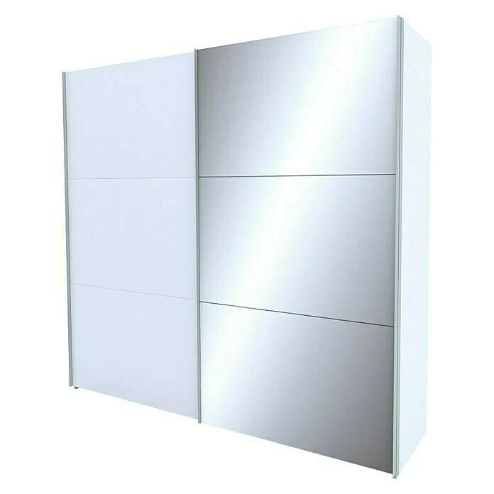 BAUHAUS Express Möbel Schwebetürenschrank Stars B X T X H: 250 X 68 X 236 Cm, Farbe Griff: Aluminiumfarben, Farbe Front: Weiß/Spiegel, Farbe Korpus: Weiß 1 BAUHAUS Express Möbel Schwebetürenschrank Stars B X T X H: 250 X 68 X 236 Cm, Farbe Griff: Aluminiumfarben, Farbe Front: Weiß/Spiegel, Farbe Korpus: Weiß