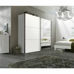 BAUHAUS Express Möbel Schwebetürenschrank Stars B X T X H: 250 X 68 X 236 Cm, Farbe Griff: Aluminiumfarben, Farbe Front: Weiß/Spiegel, Farbe Korpus: Weiß 8 BAUHAUS Express Möbel Schwebetürenschrank Stars B X T X H: 250 X 68 X 236 Cm, Farbe Griff: Aluminiumfarben, Farbe Front: Weiß/Spiegel, Farbe Korpus: Weiß -BAUHAUS 12 2939