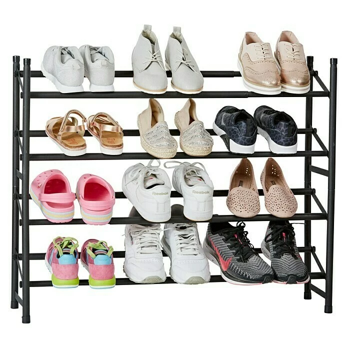 BAUHAUS Schuhregal Loft L X B X H: 23 X 116 X 68 Cm, Schwarz 1 BAUHAUS Schuhregal Loft L X B X H: 23 X 116 X 68 Cm, Schwarz