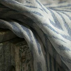 BAUHAUS Rasch Home Ösenschal Safari 140 X 255 Cm, 66 % Polyester, 34 % Leinen, Blau 6 BAUHAUS Rasch Home Ösenschal Safari 140 X 255 Cm, 66 % Polyester, 34 % Leinen, Blau -BAUHAUS 12 301