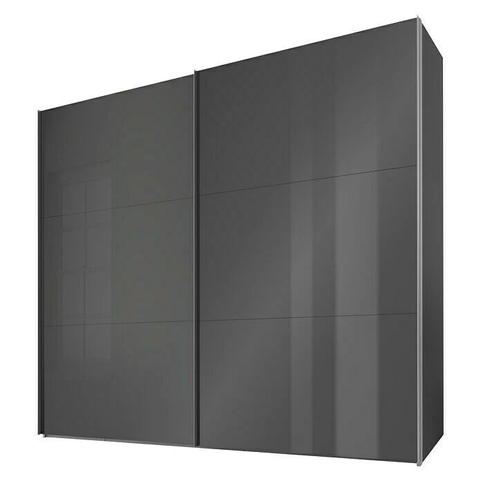 BAUHAUS Express Möbel Schwebetürenschrank Swift B X T X H: 250 X 68 X 216 Cm, Mit Glasfronten, Mit Zubehör, Farbe Front: Basalt, Farbe Korpus: Basalt 1 BAUHAUS Express Möbel Schwebetürenschrank Swift B X T X H: 250 X 68 X 216 Cm, Mit Glasfronten, Mit Zubehör, Farbe Front: Basalt, Farbe Korpus: Basalt
