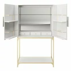 BAUHAUS Phönix Playboy Mehrzweckschrank Brandi L X B X H: 45 X 100 X 170 Cm, Weiß -BAUHAUS 12 3086