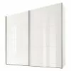 BAUHAUS Express Möbel Schwebetürenschrank Swift B X T X H: 250 X 68 X 216 Cm, Mit Glasfronten, Ohne Zubehör, Farbe Front: Weiß, Farbe Korpus: Weiß