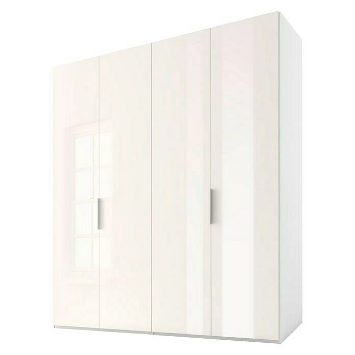 BAUHAUS Express Möbel Drehtürschrank Swift B X T X H: 200 X 58 X 216 Cm, Mit Glasfronten, Ohne Zubehör, Farbe Front: Weiß, Farbe Korpus: Weiß 1 BAUHAUS Express Möbel Drehtürschrank Swift B X T X H: 200 X 58 X 216 Cm, Mit Glasfronten, Ohne Zubehör, Farbe Front: Weiß, Farbe Korpus: Weiß