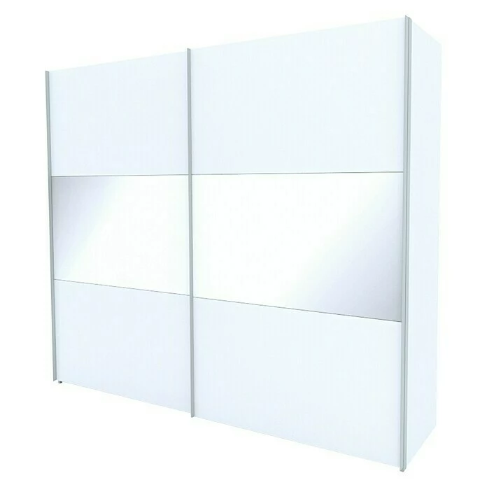 BAUHAUS Express Möbel Schwebetürenschrank Stars B X T X H: 250 X 68 X 236 Cm, Farbe Griff: Aluminiumfarben, Farbe Front: Weiß/Weißglas, Farbe Korpus: Weiß 1 BAUHAUS Express Möbel Schwebetürenschrank Stars B X T X H: 250 X 68 X 236 Cm, Farbe Griff: Aluminiumfarben, Farbe Front: Weiß/Weißglas, Farbe Korpus: Weiß