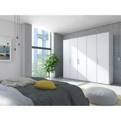 BAUHAUS Express Möbel Drehtürschrank Swift B X T X H: 250 X 58 X 216 Cm, Ohne Spiegel, Ohne Zubehör, Farbe Front: Weiß, Farbe Korpus: Weiß -BAUHAUS 12 3294