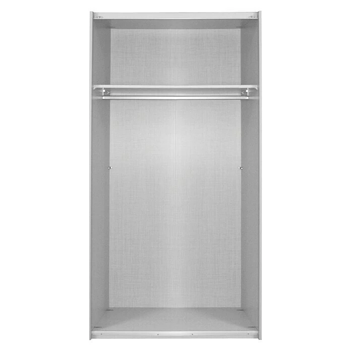 BAUHAUS Express Möbel Drehtürschrank Brooklyn B X T X H: 100 X 58 X 216 Cm, Weiß, Mit Spiegel 2 BAUHAUS Express Möbel Drehtürschrank Brooklyn B X T X H: 100 X 58 X 216 Cm, Weiß, Mit Spiegel – Bild 2