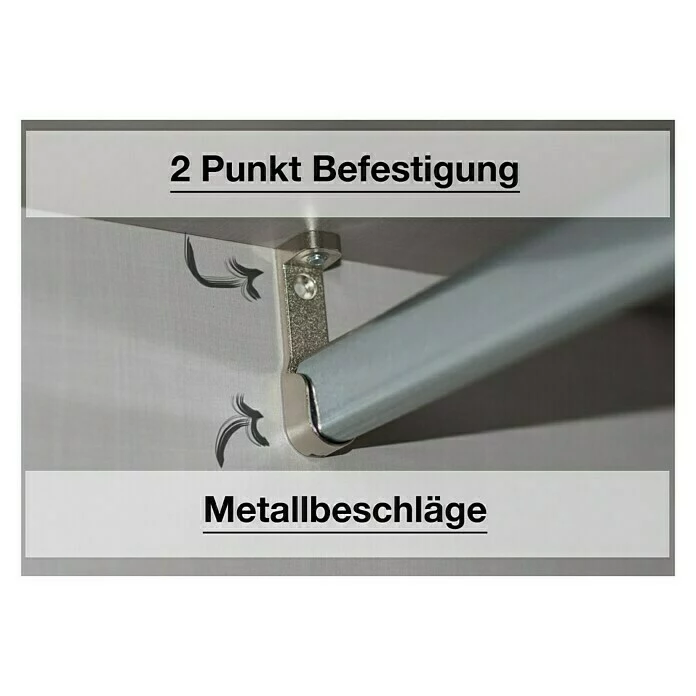 BAUHAUS Express Möbel Drehtürschrank Brooklyn B X T X H: 100 X 58 X 216 Cm, Weiß, Mit Spiegel 5 BAUHAUS Express Möbel Drehtürschrank Brooklyn B X T X H: 100 X 58 X 216 Cm, Weiß, Mit Spiegel – Bild 5