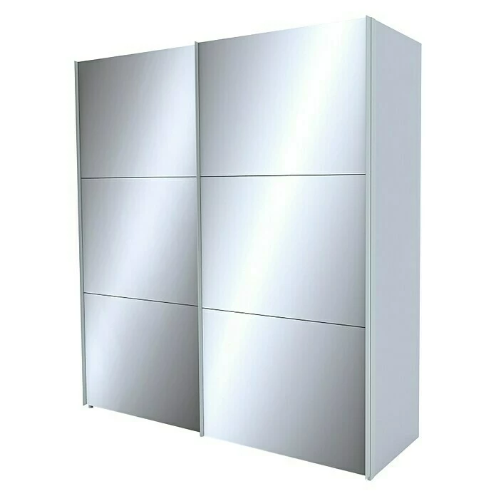 BAUHAUS Express Möbel Schwebetürenschrank Stars B X T X H: 200 X 68 X 216 Cm, Farbe Griff: Aluminiumfarben, Farbe Front: Seidengrauglas/Spiegel, Farbe Korpus: Seidengrau 1 BAUHAUS Express Möbel Schwebetürenschrank Stars B X T X H: 200 X 68 X 216 Cm, Farbe Griff: Aluminiumfarben, Farbe Front: Seidengrauglas/Spiegel, Farbe Korpus: Seidengrau