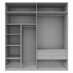 BAUHAUS Express Möbel Drehtürschrank Swift B X T X H: 200 X 58 X 216 Cm, Ohne Spiegel, Mit Zubehör, Farbe Front: Basalt/Basaltglas, Farbe Korpus: Basalt 10 BAUHAUS Express Möbel Drehtürschrank Swift B X T X H: 200 X 58 X 216 Cm, Ohne Spiegel, Mit Zubehör, Farbe Front: Basalt/Basaltglas, Farbe Korpus: Basalt -BAUHAUS 12 3404