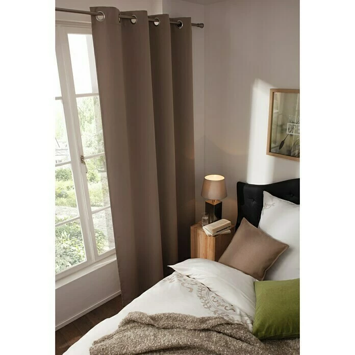 BAUHAUS Expo Ambiente Verdunkelungsvorhang Klara 135 X 300 Cm, 100 % Polyester, Beige 2 BAUHAUS Expo Ambiente Verdunkelungsvorhang Klara 135 X 300 Cm, 100 % Polyester, Beige – Bild 2