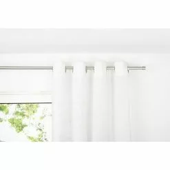 BAUHAUS Ösenschal Breeze B X H: 135 X 300 Cm, 100 % Polyester, Weiß