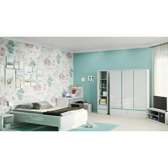 BAUHAUS Phönix Prana Drehtürschrank L X B X H: 55 X 158 X 195 Cm, Weiß 3 BAUHAUS Phönix Prana Drehtürschrank L X B X H: 55 X 158 X 195 Cm, Weiß – Bild 3