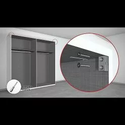 BAUHAUS Express Möbel Schwebetürenschrank Swift B X T X H: 250 X 68 X 216 Cm, Mit Glasfronten, Mit Zubehör, Farbe Front: Basaltglas Mittig/Basalt, Farbe Korpus: Basalt 9 BAUHAUS Express Möbel Schwebetürenschrank Swift B X T X H: 250 X 68 X 216 Cm, Mit Glasfronten, Mit Zubehör, Farbe Front: Basaltglas Mittig/Basalt, Farbe Korpus: Basalt -BAUHAUS 12 3603