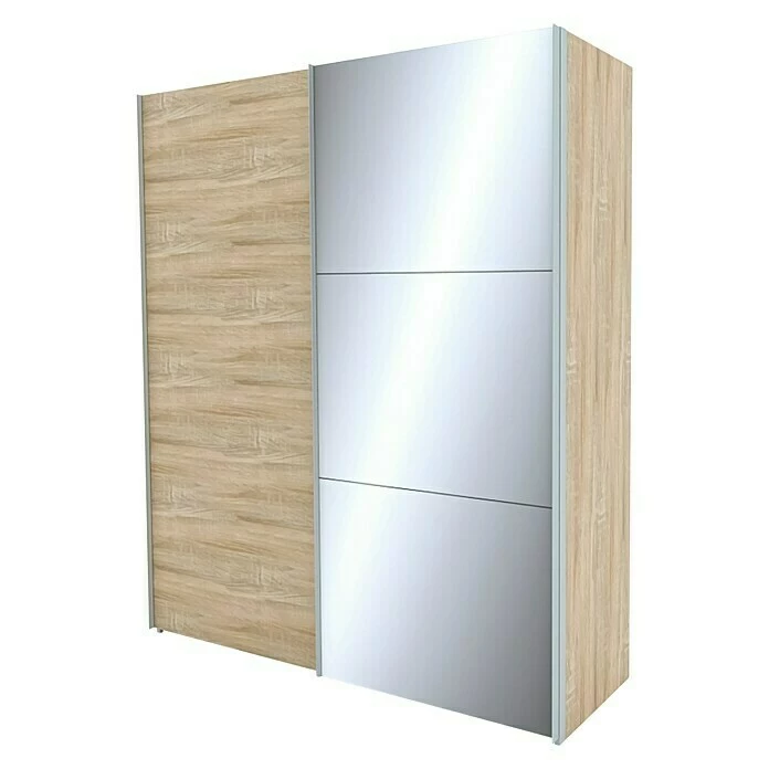 BAUHAUS Express Möbel Schwebetürenschrank Stars B X T X H: 200 X 68 X 236 Cm, Farbe Griff: Aluminiumfarben, Farbe Front: Eiche Sonoma/Spiegel, Farbe Korpus: Eiche Sonoma 1 BAUHAUS Express Möbel Schwebetürenschrank Stars B X T X H: 200 X 68 X 236 Cm, Farbe Griff: Aluminiumfarben, Farbe Front: Eiche Sonoma/Spiegel, Farbe Korpus: Eiche Sonoma