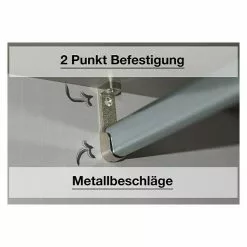 BAUHAUS Express Möbel Drehtürschrank Brooklyn Landhaus B X T X H: 250 X 58 X 216 Cm, Weiß, Ohne Spiegel -BAUHAUS 12 3702