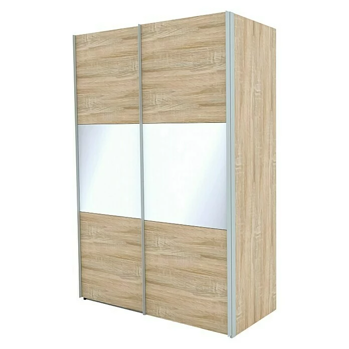 BAUHAUS Express Möbel Schwebetürenschrank Stars B X T X H: 150 X 68 X 216 Cm, Farbe Griff: Aluminiumfarben, Farbe Front: Eiche Sonoma/Weißglas, Farbe Korpus: Eiche Sonoma 1 BAUHAUS Express Möbel Schwebetürenschrank Stars B X T X H: 150 X 68 X 216 Cm, Farbe Griff: Aluminiumfarben, Farbe Front: Eiche Sonoma/Weißglas, Farbe Korpus: Eiche Sonoma