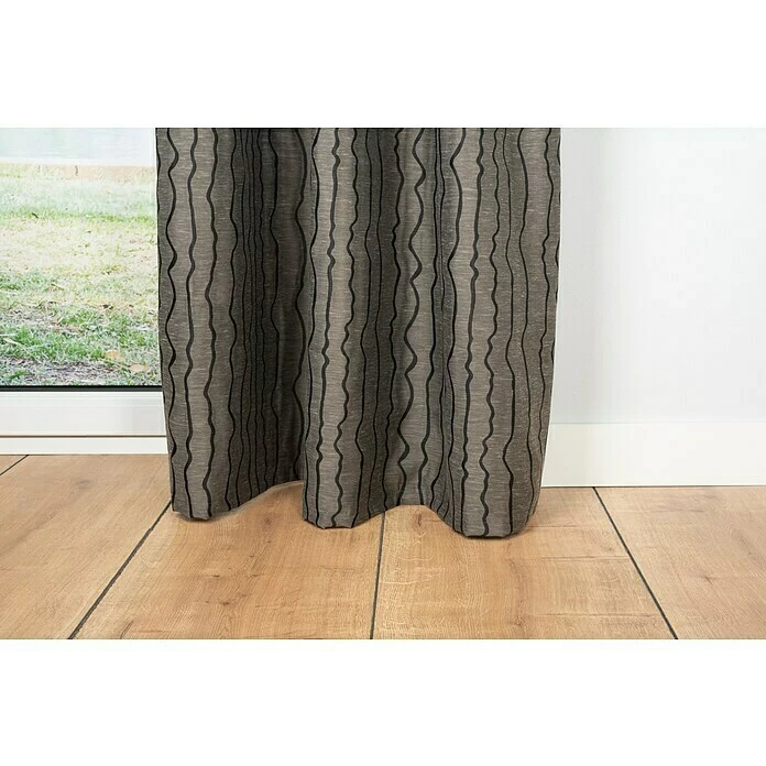 BAUHAUS Schlaufenschal Stream B X H: 135 X 245 Cm, 100 % Polyester, Taupe 5 BAUHAUS Schlaufenschal Stream B X H: 135 X 245 Cm, 100 % Polyester, Taupe – Bild 5