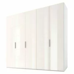 BAUHAUS Express Möbel Drehtürschrank Swift B X T X H: 250 X 58 X 216 Cm, Mit Glasfronten, Ohne Zubehör, Farbe Front: Weiß, Farbe Korpus: Weiß