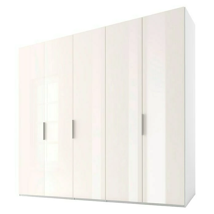 BAUHAUS Express Möbel Drehtürschrank Swift B X T X H: 250 X 58 X 216 Cm, Mit Glasfronten, Ohne Zubehör, Farbe Front: Weiß, Farbe Korpus: Weiß 1 BAUHAUS Express Möbel Drehtürschrank Swift B X T X H: 250 X 58 X 216 Cm, Mit Glasfronten, Ohne Zubehör, Farbe Front: Weiß, Farbe Korpus: Weiß