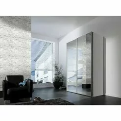 BAUHAUS Express Möbel Schwebetürenschrank Stars B X T X H: 150 X 68 X 236 Cm, Farbe Griff: Aluminiumfarben, Farbe Front: Spiegel, Farbe Korpus: Weiß 8 BAUHAUS Express Möbel Schwebetürenschrank Stars B X T X H: 150 X 68 X 236 Cm, Farbe Griff: Aluminiumfarben, Farbe Front: Spiegel, Farbe Korpus: Weiß -BAUHAUS 12 3908