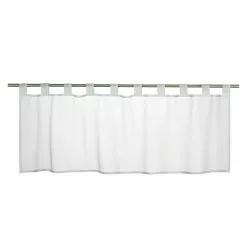 BAUHAUS Elbersdrucke Bistrogardine Basic 140 X 48 Cm, 100 % Polyester, Uni, Weiß