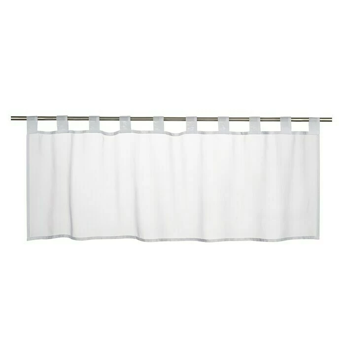 BAUHAUS Elbersdrucke Bistrogardine Basic 140 X 48 Cm, 100 % Polyester, Uni, Weiß 1 BAUHAUS Elbersdrucke Bistrogardine Basic 140 X 48 Cm, 100 % Polyester, Uni, Weiß