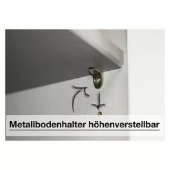 BAUHAUS Express Möbel Drehtürschrank Brooklyn B X T X H: 100 X 58 X 216 Cm, Graphit, Mit Spiegel -BAUHAUS 12 4080