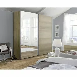 BAUHAUS Express Möbel Schwebetürenschrank Stars B X T X H: 200 X 68 X 236 Cm, Farbe Griff: Aluminiumfarben, Farbe Front: Spiegel, Farbe Korpus: Eiche Sonoma 8 BAUHAUS Express Möbel Schwebetürenschrank Stars B X T X H: 200 X 68 X 236 Cm, Farbe Griff: Aluminiumfarben, Farbe Front: Spiegel, Farbe Korpus: Eiche Sonoma -BAUHAUS 12 4100