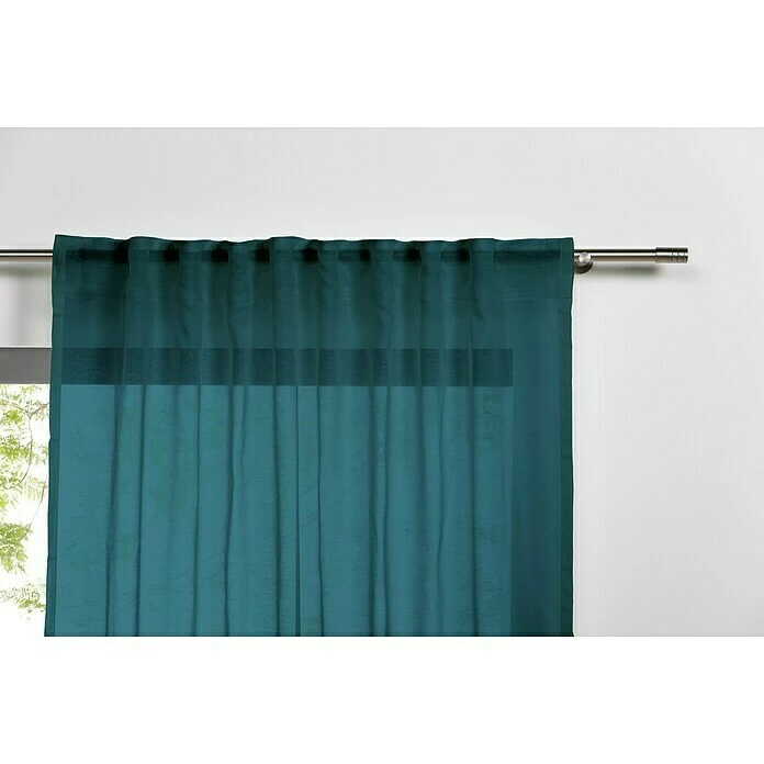 BAUHAUS Schlaufenschal Transparent B X H: 135 X 300 Cm, 100 % Polyester, Türkis 3 BAUHAUS Schlaufenschal Transparent B X H: 135 X 300 Cm, 100 % Polyester, Türkis – Bild 3