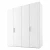 BAUHAUS Express Möbel Drehtürschrank Swift B X T X H: 200 X 58 X 216 Cm, Ohne Spiegel, Ohne Zubehör, Farbe Front: Weiß, Farbe Korpus: Weiß