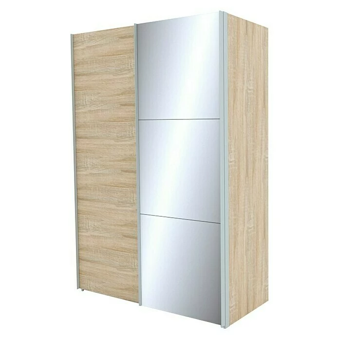 BAUHAUS Express Möbel Schwebetürenschrank Stars B X T X H: 150 X 68 X 216 Cm, Farbe Griff: Aluminiumfarben, Farbe Front: Eiche Sonoma/Spiegel, Farbe Korpus: Eiche Sonoma 1 BAUHAUS Express Möbel Schwebetürenschrank Stars B X T X H: 150 X 68 X 216 Cm, Farbe Griff: Aluminiumfarben, Farbe Front: Eiche Sonoma/Spiegel, Farbe Korpus: Eiche Sonoma