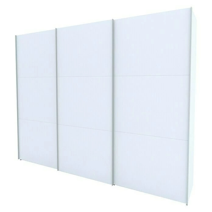 BAUHAUS Express Möbel Schwebetürenschrank Stars B X T X H: 300 X 68 X 236 Cm, Farbe Griff: Aluminiumfarben, Farbe Front: Weiß, Farbe Korpus: Weiß 1 BAUHAUS Express Möbel Schwebetürenschrank Stars B X T X H: 300 X 68 X 236 Cm, Farbe Griff: Aluminiumfarben, Farbe Front: Weiß, Farbe Korpus: Weiß