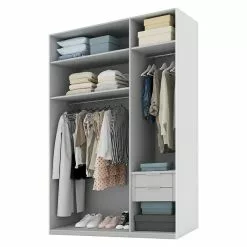 BAUHAUS Express Möbel Schwebetürenschrank Swift B X T X H: 150 X 68 X 216 Cm, Mit Glasfronten, Mit Zubehör, Farbe Front: Basaltglas Außen/Basalt, Farbe Korpus: Basalt -BAUHAUS 12 4310