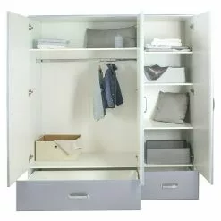 BAUHAUS Phönix Miami Drehtürschrank L X B X H: 52 X 146 X 200 Cm, Grau -BAUHAUS 12 4375