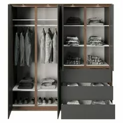 BAUHAUS Phönix Playboy Kleiderschrank Victoria L X B X H: 66,3 X 200 X 212 Cm, Nussbaum 9 BAUHAUS Phönix Playboy Kleiderschrank Victoria L X B X H: 66,3 X 200 X 212 Cm, Nussbaum -BAUHAUS 12 4475